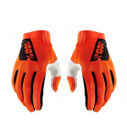 Guantes largos 100% Ridefit Naranja fluor T-L