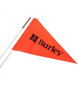 Bandera Burley para remolque roja