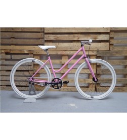 Bicicleta Paseo Chica Rosa Blanco
