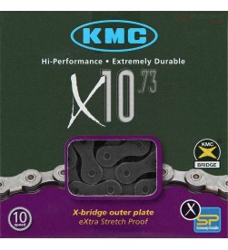 Cadena KMC X10.73 Plateada 10v