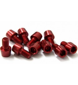Tornillo Aluminio MSC M6 Rojo (Varias longitudes) 