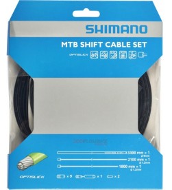 Kit Fundas y Cables de Cambio Shimano MTB SP41 OPTISLIK Negro 