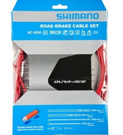 Kit Fundas y Cables de Freno Shimano Dura Ace BC-9000 Rojo 