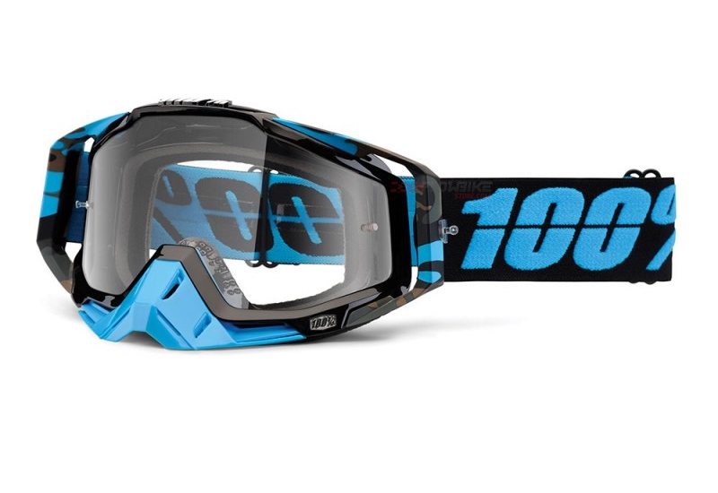 Goggles 100% RACECRAFT Acid Nam Black Blue (Lens Transparent)